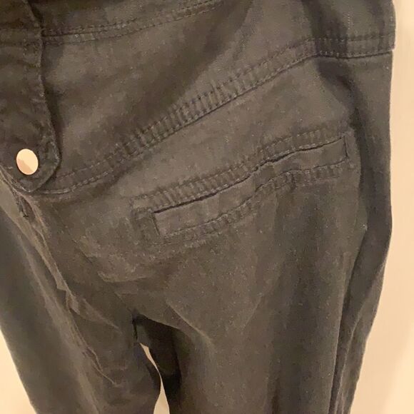 🎉1 hr sale 🎉black linen high waist pants - Picture 8 of 9